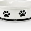 Topsats Ceramic Pet Bowl for Dogs and Cats, Weighted Non-Slip Dog Bowls Food and Water Dish, Durable Pets Feeding Bowls Suitable for Small, Medium, and Large Dogs, Pink, 36 Oz