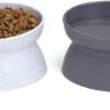 Topsats Kitty City Raised Cat Food Bowl Collection/Stress Free Pet Feeder and Waterer and Slow Feed Bowls