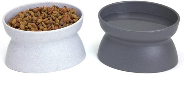 Topsats Kitty City Raised Cat Food Bowl Collection/Stress Free Pet Feeder and Waterer and Slow Feed Bowls