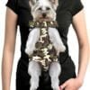 Topsats Pet Dog Carrier Backpack Adjustable Dog Front Carrier, Legs Out Easy-Fit Dog Travel Backpack Carrier for Hiking Camping for Small Medium Dogs Cats and Rabbits (Medium (Pack of 1), A-Black)