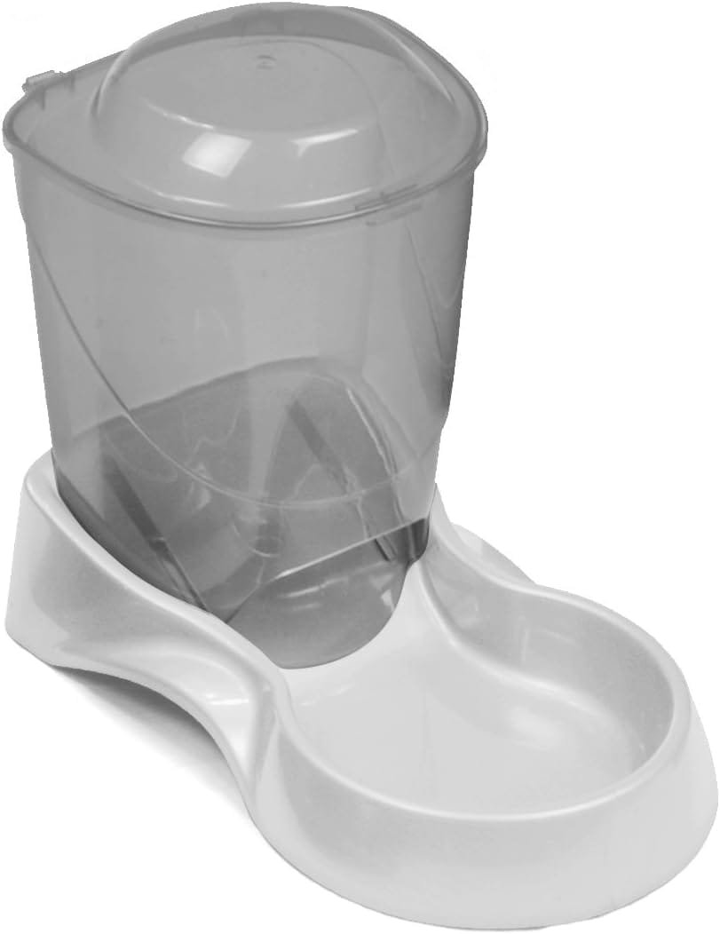 Topsats Pets Small Gravity Auto Feeder for Cats/Dogs, 3 Pound Capacity, GRAY (Pack of 1)