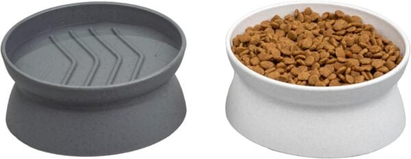 Topsats Kitty City Raised Cat Food Bowl Collection/Stress Free Pet Feeder and Waterer and Slow Feed Bowls