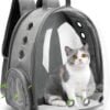 Topsats Cat Backpack/Cat Backpack Bubble Expandable Foldable Breathable for Small Medium Dogs Cats, Space Capsule Bubble Window Pet Carrier Backpack for Hiking, Travelling (Yellow)