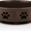 Topsats Ceramic Pet Bowl for Dogs and Cats, Weighted Non-Slip Dog Bowls Food and Water Dish, Durable Pets Feeding Bowls Suitable for Small, Medium, and Large Dogs, Pink, 36 Oz