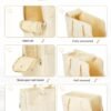 Topsats Dog Carrier Pet Bag Holds Up to 20lbs,Cotton Bag with Soft-Sided,Dog and Cat Carriers for Cats and Small Dogs,Carrier Airline Approved Pet Bag,Beige