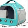 Topsats Small Pet Carrier Bag with Mat Guinea Pig Travel Carrier with Strap Portable Breathable Rabbit Carrier Outdoor Pet Bag for Ferret Bunny Hedgehog Guinea Pig