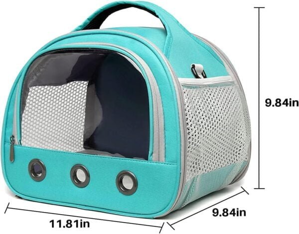 Topsats Small Pet Carrier Bag with Mat Guinea Pig Travel Carrier with Strap Portable Breathable Rabbit Carrier Outdoor Pet Bag for Ferret Bunny Hedgehog Guinea Pig