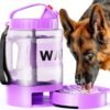 Topsats 77oz Dog Water Bottle Dog Travel Water Bottle, Portable Dog Water Bowl Dispenser for Travel Camping Hiking Walking, Dog Water Drinking Bottle Dog Travel Water Bowl for Large Dogs