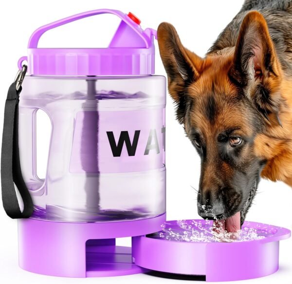 Topsats 77oz Dog Water Bottle Dog Travel Water Bottle, Portable Dog Water Bowl Dispenser for Travel Camping Hiking Walking, Dog Water Drinking Bottle Dog Travel Water Bowl for Large Dogs