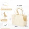 Topsats Dog Carrier Pet Bag Holds Up to 20lbs,Cotton Bag with Soft-Sided,Dog and Cat Carriers for Cats and Small Dogs,Carrier Airline Approved Pet Bag,Beige