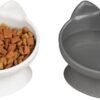 Topsats Kitty City Raised Cat Food Bowl Collection/Stress Free Pet Feeder and Waterer and Slow Feed Bowls