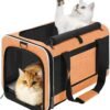 Topsats Pet Carrier for Large Cats 20 lbs+ / Soft Sided Small Dog Travel Carrier Top Load/Collapsible Carrier Bag for Big Cat / 2 Kittens Sturdy Transport Carrier Long Trips/Medium Cats 15 pounds