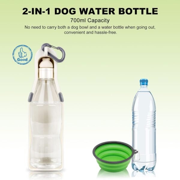 Topsats Dog Water Bottle, Pet Portable Travel Outdoor Camping Essentials Spill Proof Dispenser??Squeezing Water Out, Clean and Hygienic Suitable for all of Dogs to Replenish Moisture at Any Time