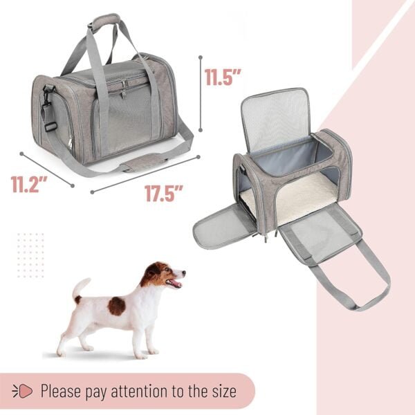 Topsats Pet Carrier, Soft Cat Carrier,Pet Travel Carrier, Dog Soft-Sided Carriers