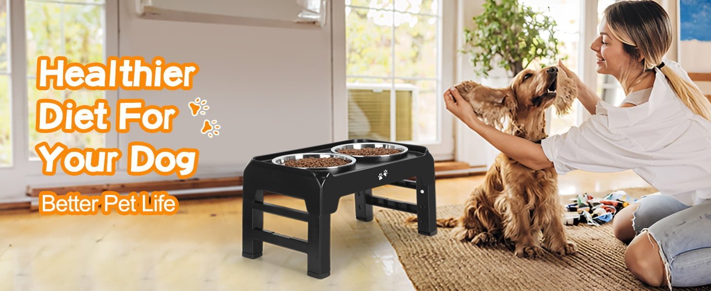 Elevated dog bowls