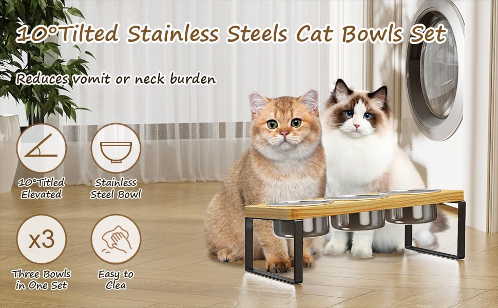 Elevated Cat Bowls